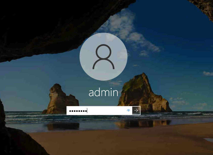 enter password