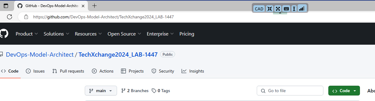 repository in browser