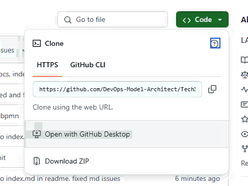 open in GH Desktop